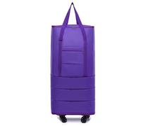 Sac à Dos de Voyage avec roulettes Amovibles, Compartiments Multiples et réglable for Un Usage Professionnel ou Touristique, Sac W nd pour Voyage roulettes(Purple)