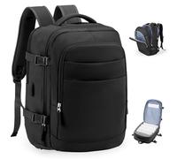 Sac a Dos de Voyage Cabine Avion Bagage 40x30x20 Easyjet Sacs de Voyage Cabin Max Weekend Femme Homme Travel Backpack Noir-Optimisation