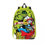 Sac à dos de voyage classique en toile personnalise Hulk VS Thor pour hommes et femmes, sac à dos pour ordinateur portable, sac à dos pour etudiants Noir