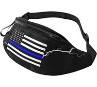 Sac À Dos De Voyage Drapeau De La Ligne Bleue « Toutes Les Vies Comptent », Pochette Telephone Léger Sac À Poitrine Mode Sacoche Homme Bandouliere pour Voyage Homme Femme