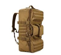 Sac à Dos de Voyage extérieur Grande capacité Sac de Sport imperméable Durable avec Plusieurs Compartiments pour Camping randonnée Voyage 56 75L Tissu Oxford Noir Kaki foncé Vert (Kaki Noir)