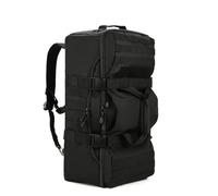 Sac à Dos de Voyage extérieur Grande capacité Sac de Sport imperméable Durable avec Plusieurs Compartiments pour Camping randonnée Voyage 56 75L Tissu Oxford Noir Kaki foncé Vert (Noir)