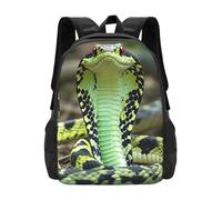 Sac à dos de voyage grande capacité pour ordinateur portable, sac à dos Cobra Snake pour le travail et la randonnée