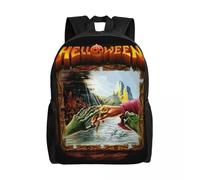 Sac à dos de voyage Helloween Keeper of the Seven Keys, sac à dos d'école pour ordinateur portable, sac à dos pour étudiant, sac à dos de jour pour étudiant en métal lourd Noir