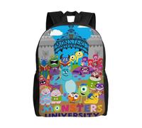 Sac à dos de voyage imprimé en 3D de l'anime Monsters University - SYS112 Noir