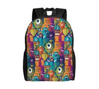 Sac à dos de voyage imprimé en 3D de l'anime Monsters University - SYS462 Noir