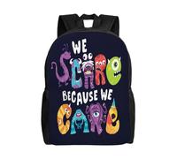 Sac à dos de voyage imprimé en 3D de l'anime Monsters University - SYS525 Noir