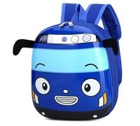 Sac à dos de voyage JJDFW en forme de bus 3D, mignon et idéal pour l'école maternelle et les sorties scolaires (garçons et filles).