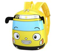 Sac à dos de voyage JJDFW en forme de bus 3D, mignon et idéal pour l'école maternelle et les sorties scolaires (garçons et filles).