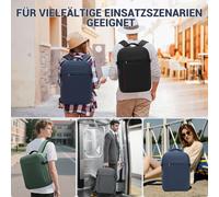 Sac à dos de voyage KONO pour Ryanair & Eurowings (40x30x20 cm, 24L) - Ultra-léger avec port de charge USB et compartiment pour ordinateur portable jusqu'à 15,6 pouces vert