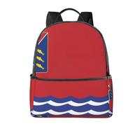 Sac à dos de voyage léger avec housse pour ordinateur portable Motif drapeau de Magadan