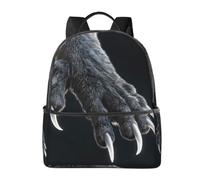 Sac à dos de voyage léger avec housse pour ordinateur portable Motif griffe de loup | Bretelles rembourrées confortables. Plusieurs poches. Idéal pour un usage quotidien.