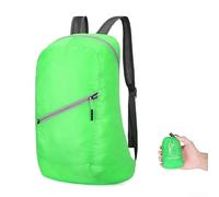 Sac à dos de voyage léger pliable pour l'école, le bureau, la randonnée, le camping, les excursions d'une journée, sac à dos ultra compact en nylon polyester de moins de 20 l (vert)