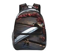 Sac à dos de voyage léger pour ordinateur portable de 15,6 pouces avec épée de samouraï japonais, pour homme et femme, Épée de samouraï du Japon, taille unique