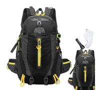 Sac à dos de voyage léger, sac à dos de randonnée, sac à dos léger d'hydratation pour le camping, sac à dos léger pour camping, sac de jour de voyage, sac à livres pour enfants, adultes, famille, Noir