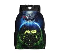 Sac à dos de voyage motif dessin animé Alien vs Predator - LDYH33 Noir