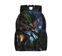 Sac à dos de voyage motif dessin animé Alien vs Predator - LDYH419 Noir