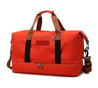 Sac à Dos de Voyage Multifonctionnel, Sac Sport bandoulière Grande capacité, polochon réglable for Bagages d'extérieur(Red)