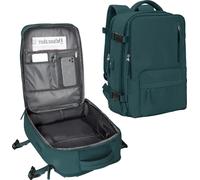 Sac à dos de voyage, nylon durable, système de portage confortable, bleu paon