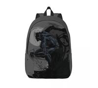 Sac à dos de voyage personnalise en toile avec motif de super-héros de la bande dessinée Black Panther pour homme et femme, cartable pour ordinateur, sac à dos pour etudiant Noir
