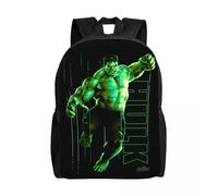 Sac à dos de voyage personnalise Hulk The Incredible Glow pour femmes et hommes, sac à dos pour ordinateur portable, sac à dos pour etudiants Noir