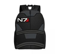 Sac à dos de voyage personnalisé Mass Effect N7 Armor, cartable pour ordinateur portable, sac à dos pour étudiant, sac à dos de jeu vidéo militaire Alliance Noir