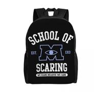 Sac à dos de voyage personnalise Monsters University pour femmes et hommes, sac à dos d'ecole effrayant pour ordinateur, sac à dos pour etudiants Noir