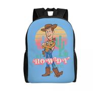 Sac à dos de voyage personnalisé Toy Story Woody Anime pour femmes et hommes, cartable d'ordinateur, sac à dos pour étudiants Noir