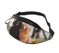 Sac À Dos De Voyage Portable Sacoche De Ceinture Deux Arbres À Caniches Royaux Automnes Réglable Sac De Taille pour Balade Outdoor Vie Quotidienne 14X35Cm