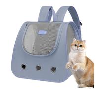 Sac à dos de voyage pour chat - Sac de transport pour animaux de compagnie - Boîtier en respirante et légère - Piste d'aventure pittoresque pour la randonnée, le camping, la marche, le cyclisme