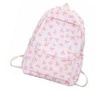 Sac à dos de voyage pour femmes et filles Grande capacité Sac à dos décontracté école Beaux nœuds Beaux nœuds Étudiants École Grande capacité pour la vie quotidienne, b