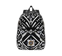 Sac à dos de voyage pour homme et femme Motif chouettes mignonnes 15,6", Motif noir et blanc, Medium