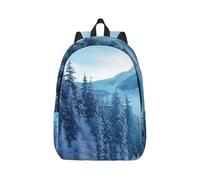 Sac à dos de voyage pour homme et femme Motif chouettes mignonnes 15,6", Winter Mountain, Medium