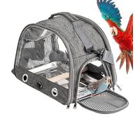 Sac à dos de voyage pour oiseau - Sac à dos pour perruche avec vision transparente, cage pour animaux respirante en tissu Oxford, sac de transport extérieur léger | Fermeture éclair latérale pour les