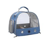 Sac à dos de voyage pour oiseaux - Transport aéré transparent pour petits animaux, idéal pour perroquets, hamsters et lapins | Sac léger et portable avec bretelles et filet respirant pour voyage