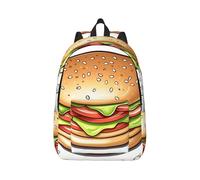 Sac à dos de voyage pour ordinateur portable de 15,6" pour femme et homme - Sac à dos de week-end pour toile de fond d'Halloween, Fast Food, Small