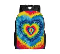 Sac à dos de voyage pour ordinateur portable - Imperméable et léger - Motif cœur arc-en-ciel - Pour homme et femme - Décontracté