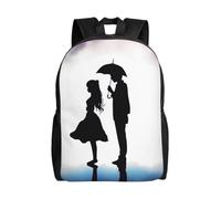 Sac à dos de voyage pour ordinateur portable pour homme et femme, imperméable, léger, mignon, silhouette d'anime, sac à dos décontracté