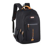 Sac à dos de voyage pour ordinateur portable pour homme et femme - Sac à dos fin d'affaires pour université et école - Sac à dos pour bouteille d'eau de 15,6 pouces -, Orange, taille unique