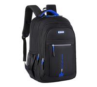 Sac à dos de voyage pour ordinateur portable pour homme et femme - Sac à dos fin d'affaires pour université et école - Sac à dos pour bouteille d'eau de 15,6 pouces -, bleu, taille unique