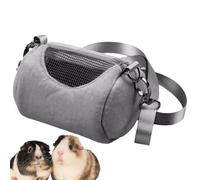 Sac à Dos de Voyage pour Petit Animal de Compagnie - Porte-Hamster en Velours en Peluche, Sac à bandoulière cylindrique, Ventilation par fenêtre en Maille | Transport de lézard, Cochon d'Inde, Lapin,