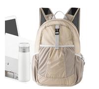 Sac à dos de voyage pour vol | Sac à dos de cabine pliable pour voyage, sac à dos imperméable organisateur pour randonnée, escalade, voyages d'affaires et école, kaki, Consulte la descripción