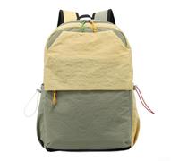 Sac à dos de voyage résistant à l'eau 30 L pour randonnées | Tissu en nylon résistant à l'eau, protège l'équipement de la pluie, design léger, volume de 30 L, jaune, vert, blanc (jaune)