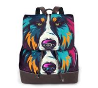 Sac à dos de voyage tendance avec logo Esports Husky Head, sac à dos décontracté, sac à dos en cuir imprimé pour femme pour le travail