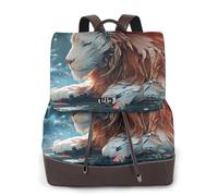 Sac à dos de voyage tendance pour femme Motif lion qui perd sa peau