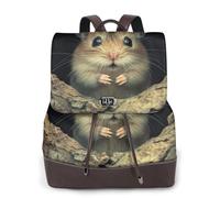 Sac à dos de voyage tendance pour femme Motif souris derrière l'arbre