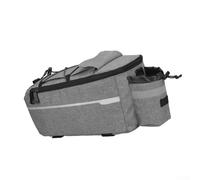 Sac à dos de VTT en polyester avec système d'hydratation, grand espace de rangement, ajustement confortable pour les promenades à vélo électrique et traditionnel (38 x 15,5 x 18 cm, gris)