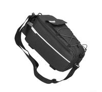 Sac à dos de VTT en polyester avec système d'hydratation, grand espace de rangement, ajustement confortable pour les promenades à vélo électrique et traditionnel (38 x 15,5 x 18 cm, noir)