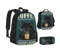 Sac à dos d'école 3 pièces avec dessin animé « Je fais ce que je veux », sac à dos d'école léger, boîte
