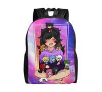 Sac à dos d'école Aphmau, cartable d'école primaire, collège, grande capacité, sac à bandoulière décontracté, sac pour ordinateur portable, pour garçons et filles - SYS916 Noir